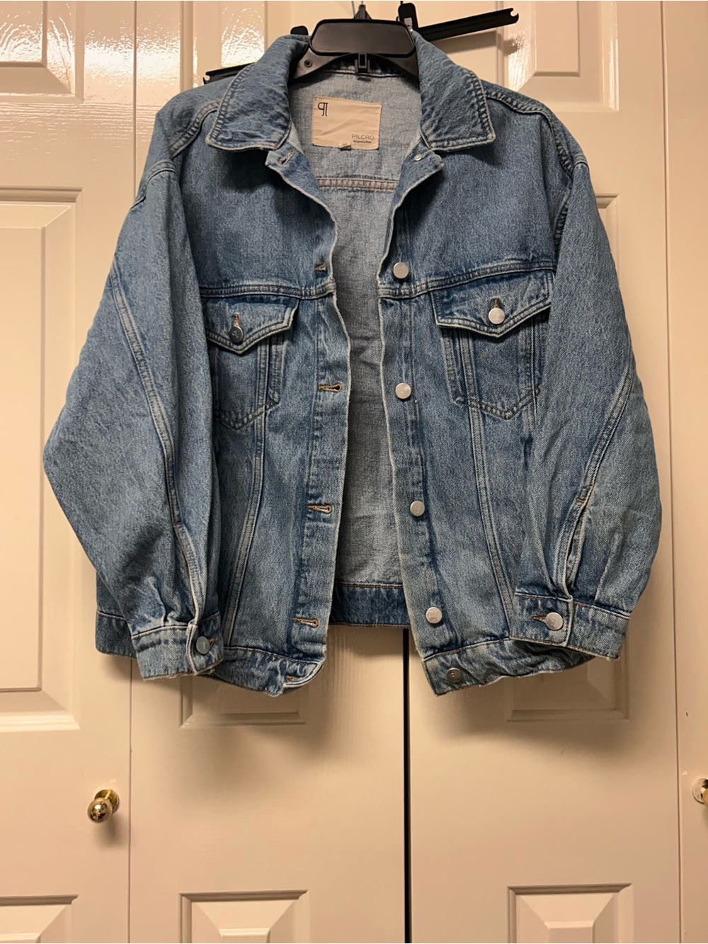 Anthropologie Light Blue Denim Jacket
